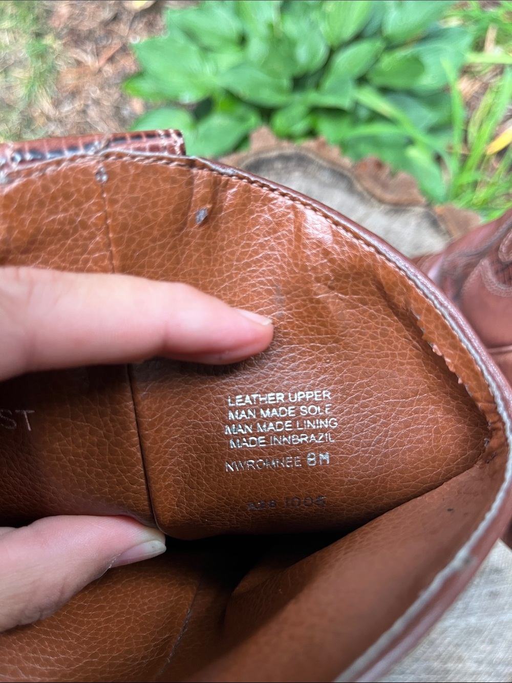 Nine West women’s Western Brown Leather Cowboy Boots with Embossed Stitching - Picture 10 of 11
